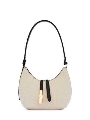 Сумка через плече жіноча бежево-чорна FURLA GOCCIA S SHOULDER BAG 14194-WB01634BX3542NN0001007 фото