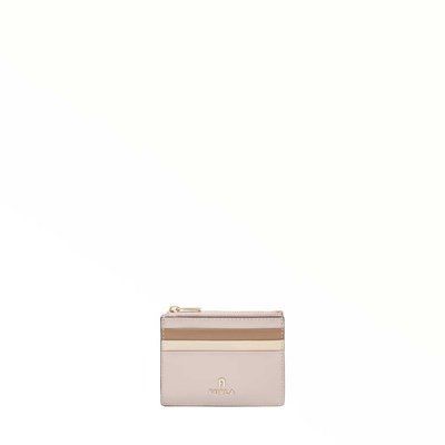 Картхолдер жіночий бузково-бежевий FURLA CAMELIA S ZIPPED CARD CASE 12993-WP00388BX01843138S1007 фото